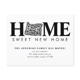 Small We've Moved Oregon State Sweet New Home Moving Announcement Postinvitations Front View