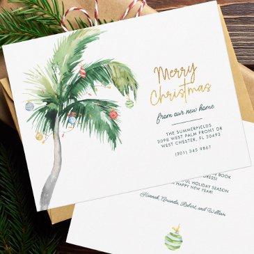 we've moved palm tree holiday moving announcement
