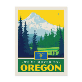 Small We've Moved To Oregon Invitation Postinvitations Front View