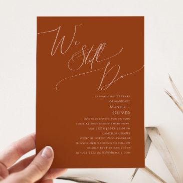 whimsical desert | rust we still do vow renewal invitation
