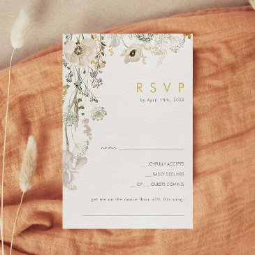 whimsical wildflower meadow song request rsvp invitations