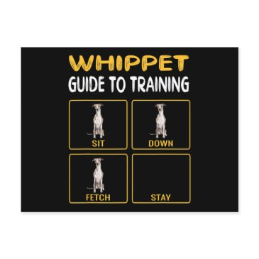 whippet guide to training dog obedience announcement postinvitations