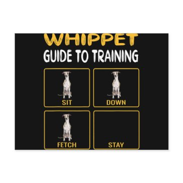 whippet guide to training dog obedience invitation postinvitations