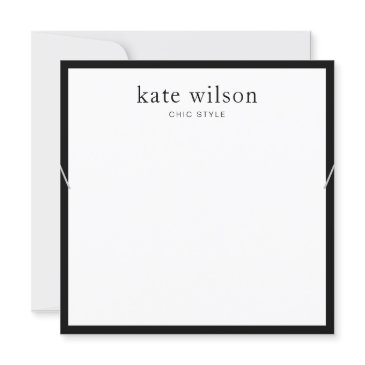 white black border jewelry necklace display invitation