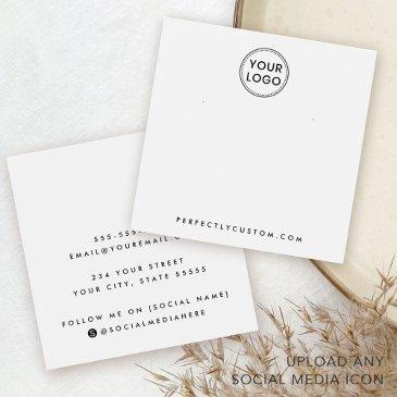 white or custom color logo earring display invitations