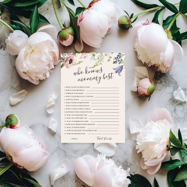 who knows mommy best baby shower game invitations