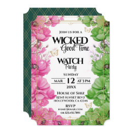 Small Wicked Good Time Watch Party Invitation Front View