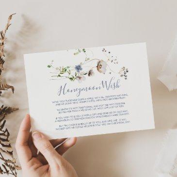 wild forest floral honeymoon wish enclosure invitations