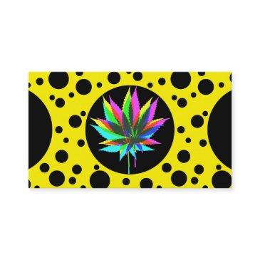 wild plant leafs - neon colored + your ideas business invitations
