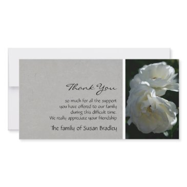 wild white roses 1 sympathy thank you
