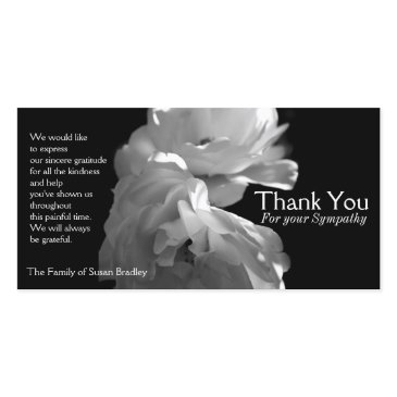 wild white roses 2 sympathy thank you