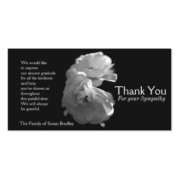 wild white roses 3 sympathy thank you