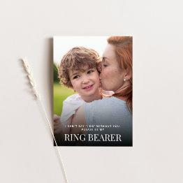 Small Will You Be My Ring Bearer Invitations Front View
