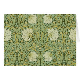 Small William Morris Pimpernel Floral Blue Wallpaper Front View