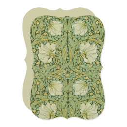 Small William Morris Pimpernel Floral Blue Wallpaper Front View