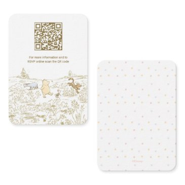 winnie the pooh 100 acre wood gift registry enclosure invitations