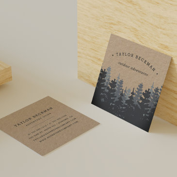 winter forest | kraft square business invitations