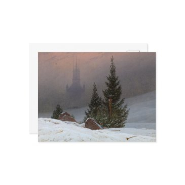 winter landscape, 1811 by caspar david friedrich holiday postinvitations