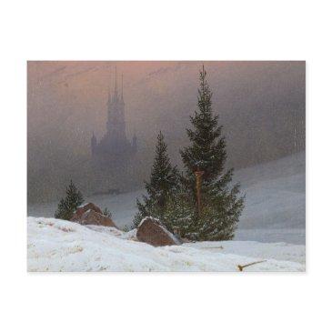 winter landscape, 1811 by caspar david friedrich postinvitations