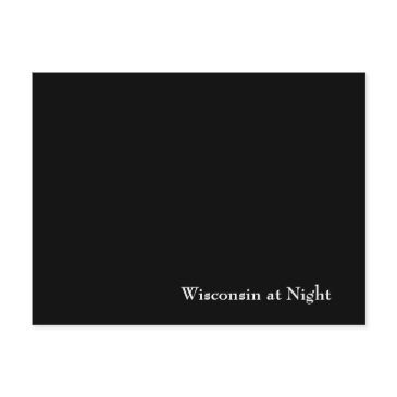 wisconsin at night postinvitations