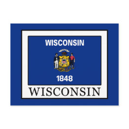 Small Wisconsin Postinvitations Front View
