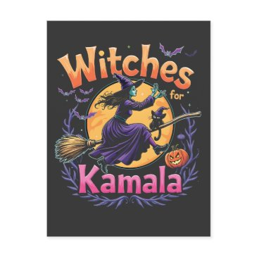 witches for kamala childless cat lady halloween invitation postinvitations