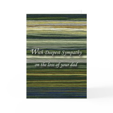 with deepest sympathy, loss of dad, threads invitations