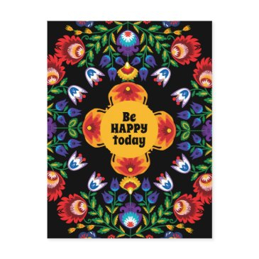 with text awesome polish folk wycinanki postinvitations