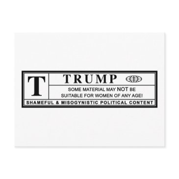 women against trump warning label postinvitations