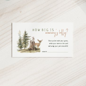 woodland animals how big is mommys belly invitations