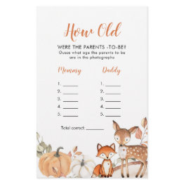 Small Woodland Oh Boy Pumpkin How Old Were The Parents Front View