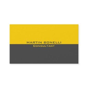 yellow grey special unique plain clean business invitations