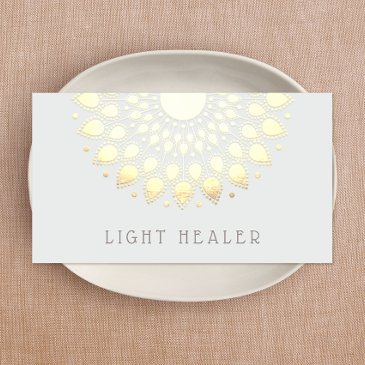 yellow lotus flower mandala energy healer, yoga business invitations
