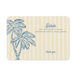 Small Yellow Palm Springs Pastel Beach Details Insert Front View