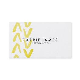 Small Yellow Watercolor Arrow Business Invitations Front View