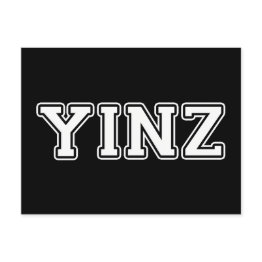 Small Yinz Postinvitations Front View
