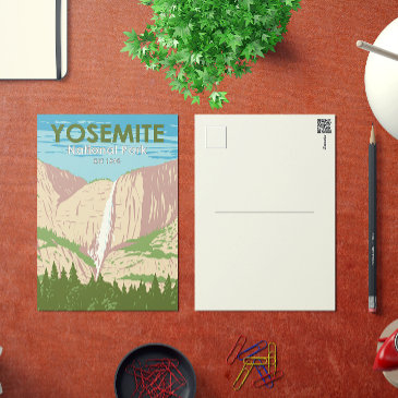 yosemite national park california waterfall postinvitations