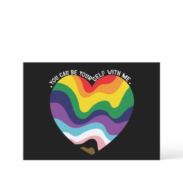 you can be yourself with me lgbt transgender gay invitation