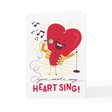 you make my heart sing funny greeting invitations