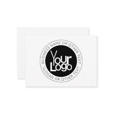 your business logo & modern simple editable text enclosure invitations