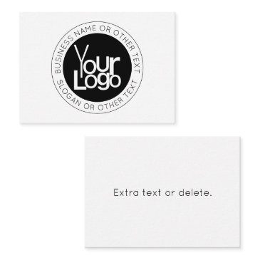 your business logo & modern simple editable text note invitations