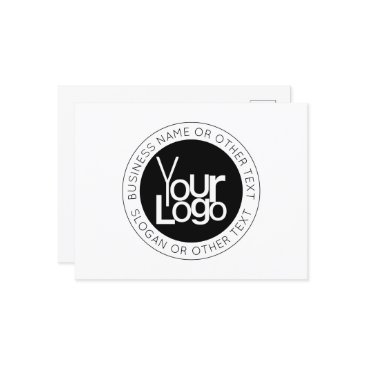 your business logo & modern simple editable text postinvitations
