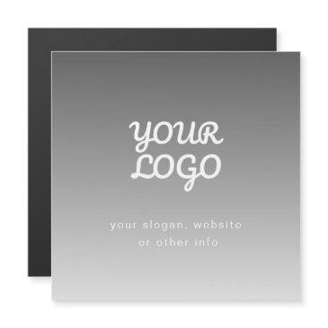 your business logo & text | dark grey ombre