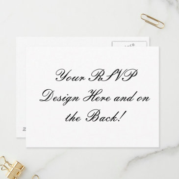 your design here! custom wedding rsvp invitations