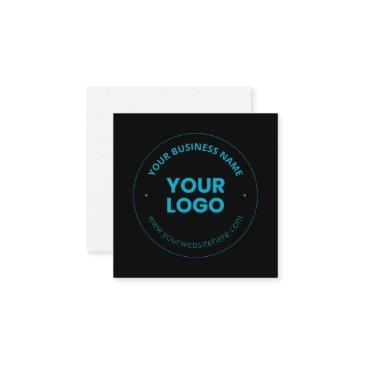 your logo | editable business name & website enclosure invitations