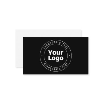 your logo & editable text template | black & white