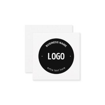 your logo, image or design & editable text enclosure invitations