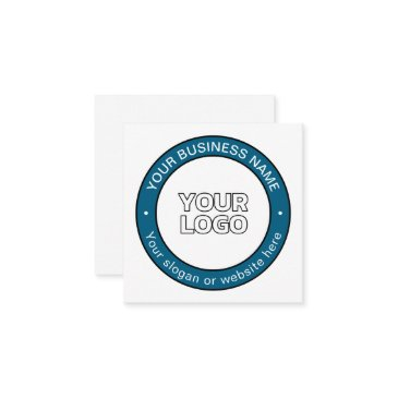 your logo or design & customizable circular text enclosure invitations