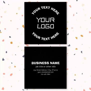 your logo or image & editable text | black & white