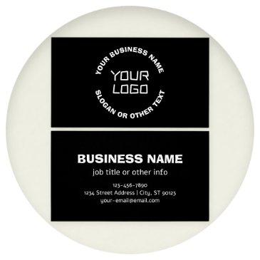 your logo or image & editable text | black & white